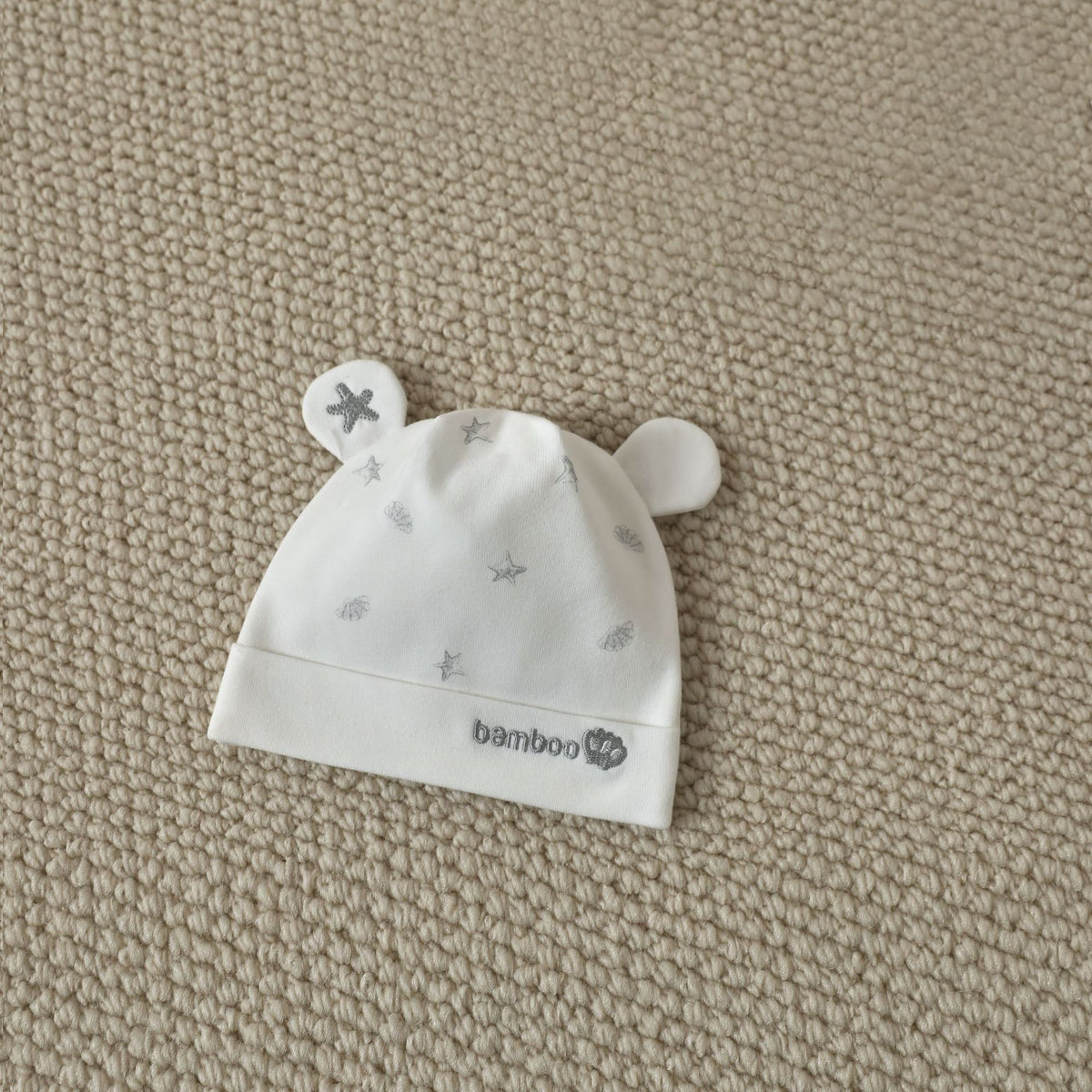 Double Layer Class A Cotton Newborn Baby Cap, Unisex Infant Skull Hat for Spring Autumn