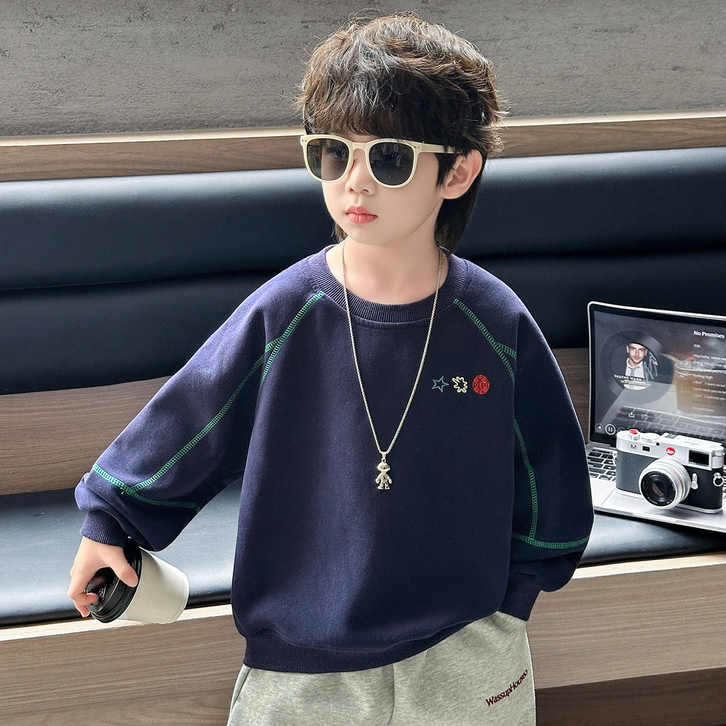 Long Sleeve Crew Neck Boys Sweatshirt