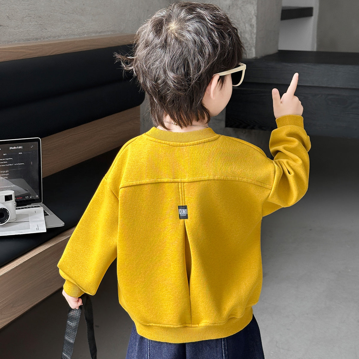 Boys Long Sleeve Pullover Sweatshirt Spring Casual Top