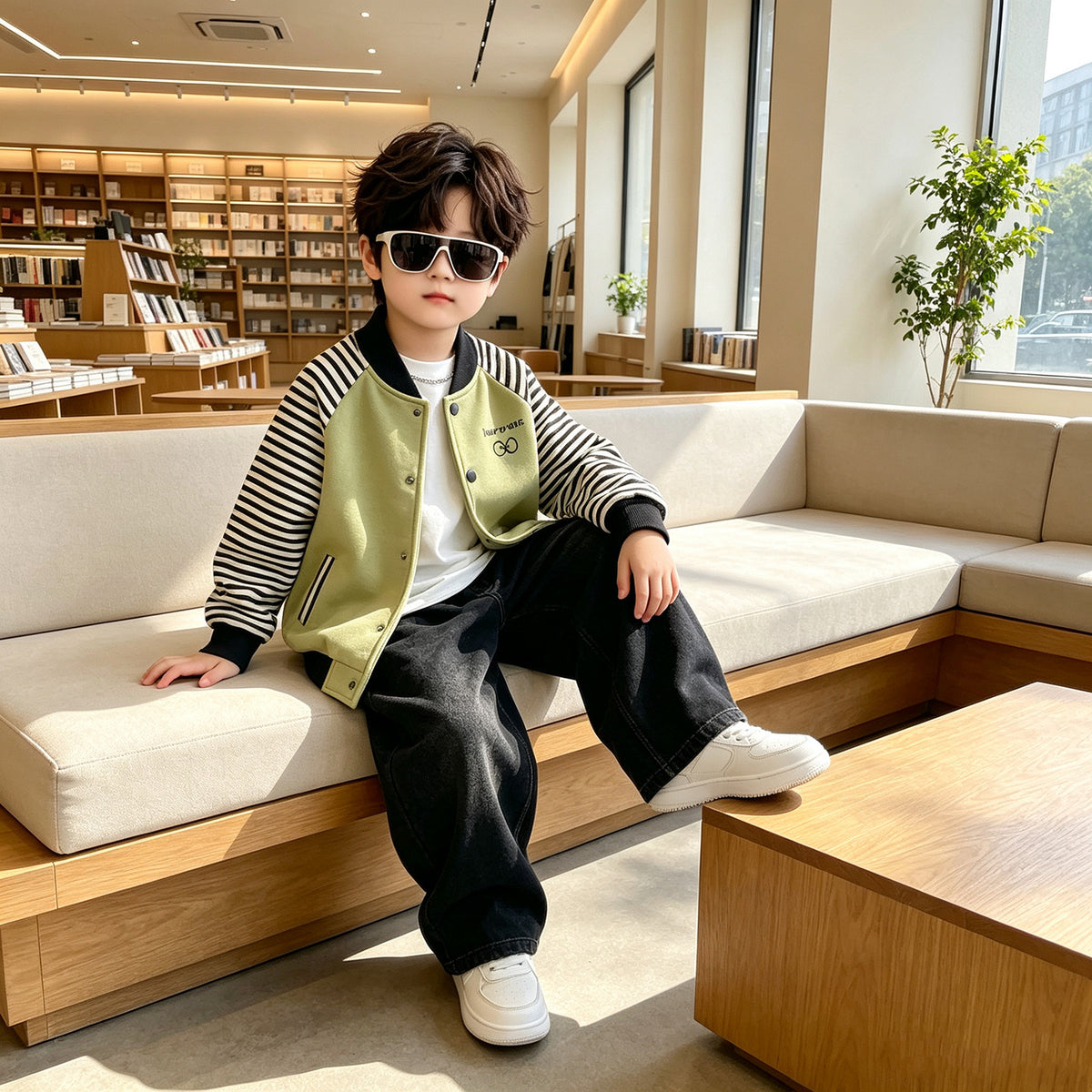 Stylish Baseball Jacket for Boys Kids Autumn Spring Outerwear