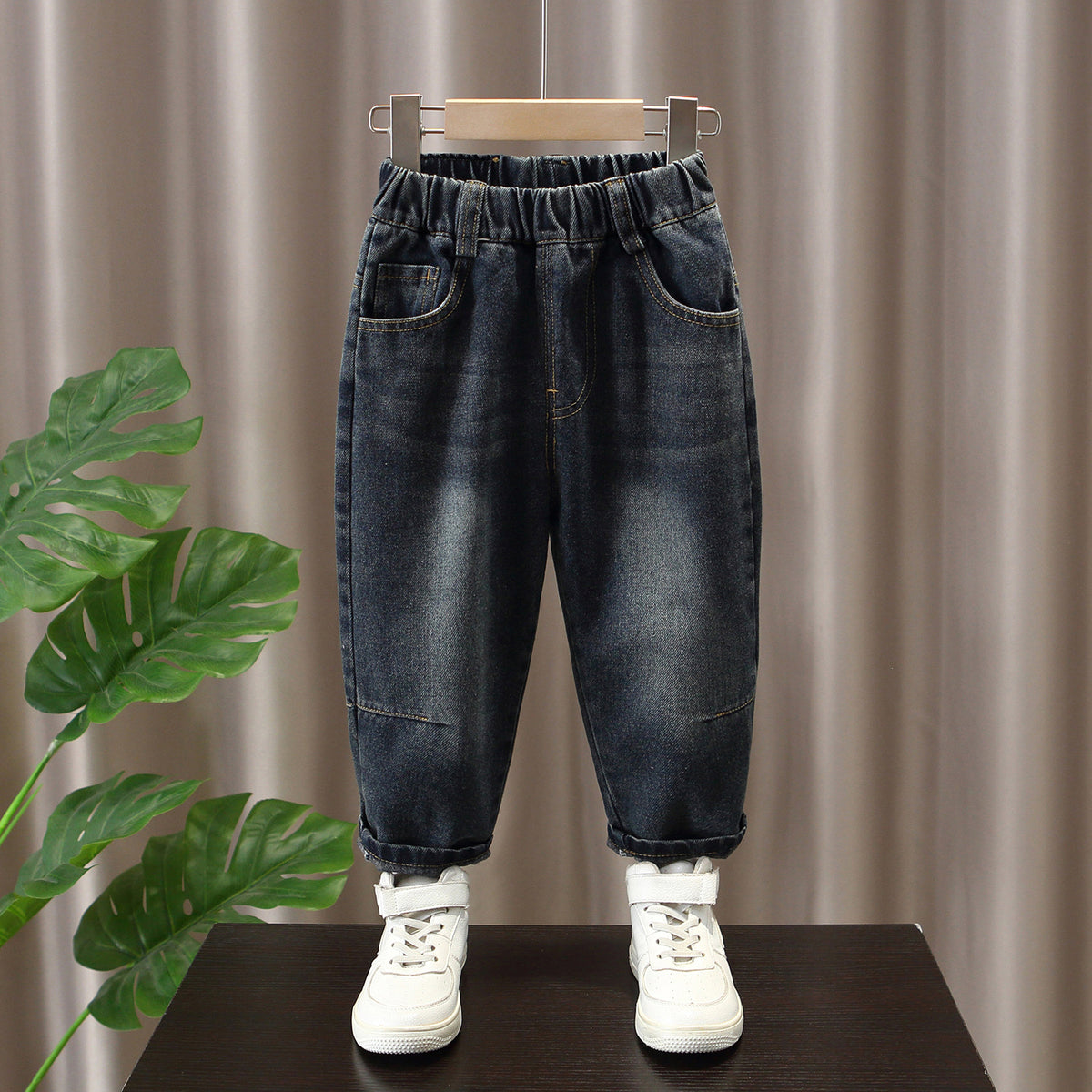 Kids Boys Casual Straight Leg Denim Pants