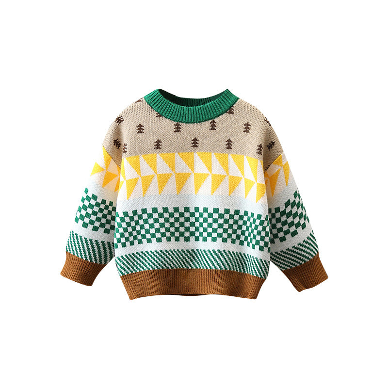 Boys Autumn Winter Fashion Knitwear Sweater Top