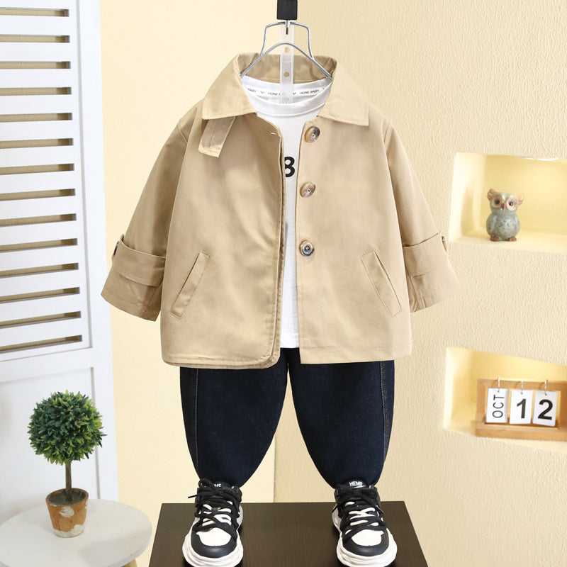 Stylish Boys' Spring Autumn Windbreaker Jacket