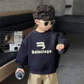 Trendy Pullover Long Sleeve Round Neck Sweatshirt