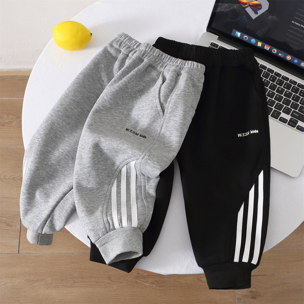 Boys Casual Sport Sweatpants Elastic Waist Drawstring Long Pants