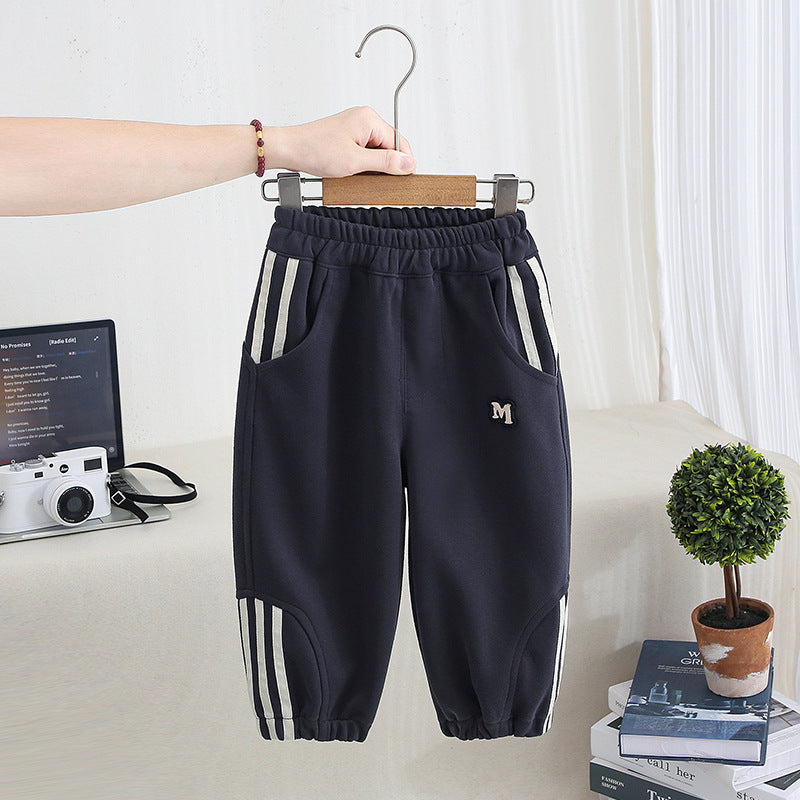 Casual Loose Fit Boys Sweatpants Long Pants