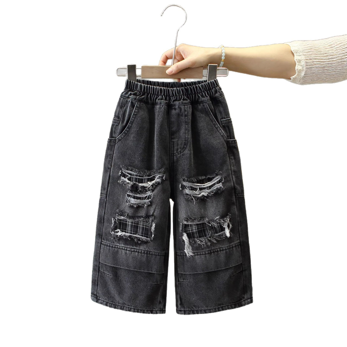 Casual  Ripped Denim Pants for Boys