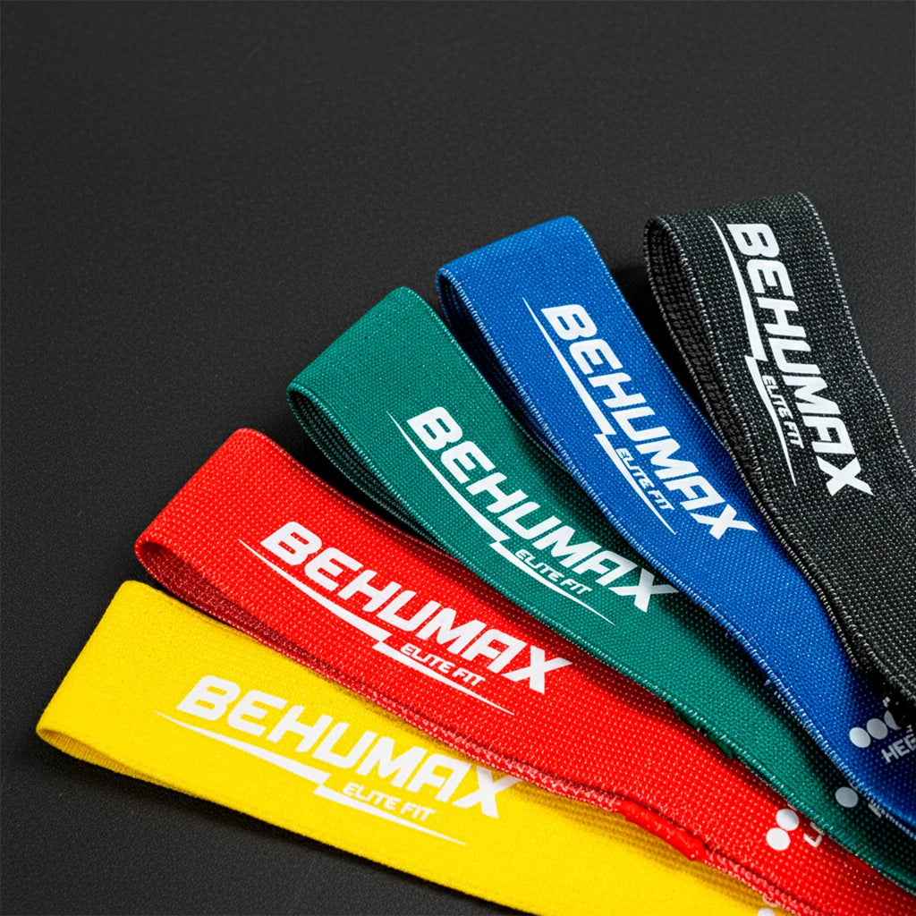 Anti-Slip Fabric Resistance Bands Set for Glute and Leg Workouts