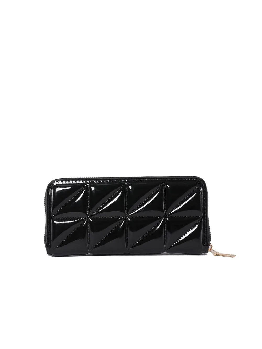 Portafoglio in PU con zip, formato 19 cm