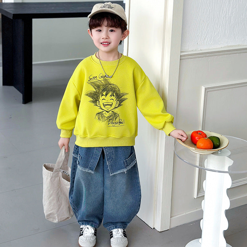 Boys Cool Long Sleeve Crew Neck Sweatshirt