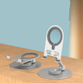Rotatable foldable portable wireless charging desktop magnetic phone holder aluminum alloy magsafe holder