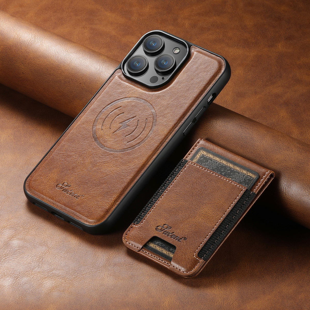 Applicable iPhone 15 Pro Max Card Slot Phone Case