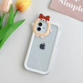 Mehrfarbige kleine Monster-Kameraaussparung für Apple iPhone 14 Maxe Handyhülle, Angel Eye 12 Pro, transparente weiche TPU-Hülle für 13/XR