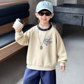 Long Sleeve Crew Neck Boys Pullover Sweatshirt