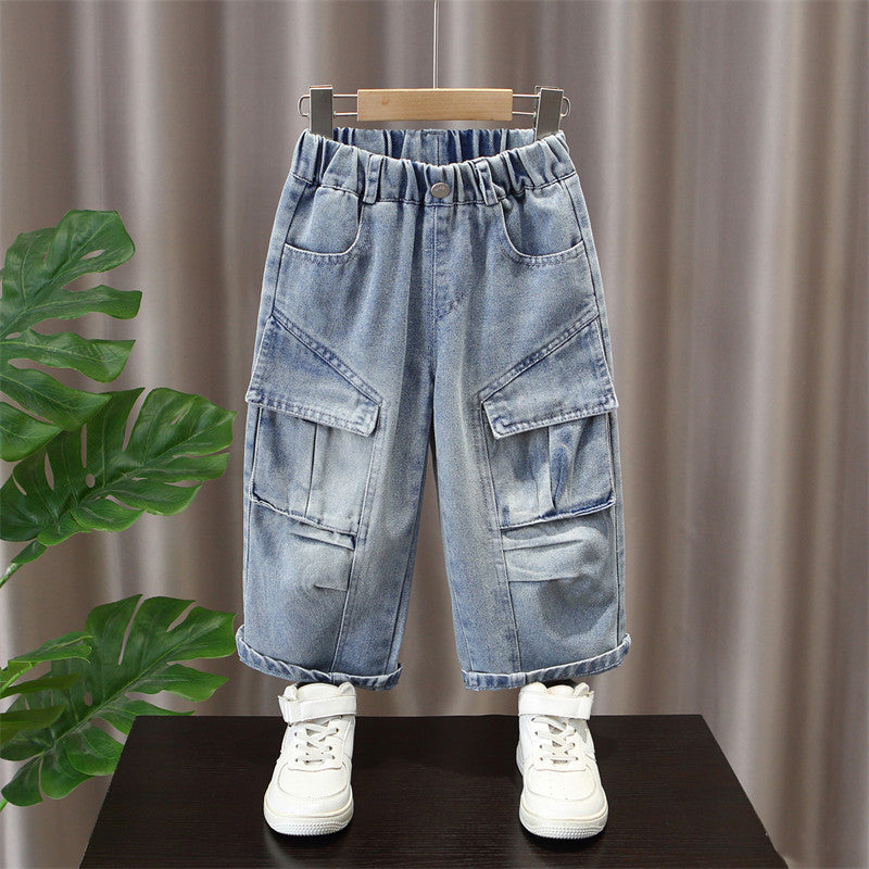 Boys' Casual Straight Leg Denim Pants