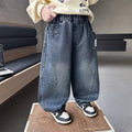 Boys' Casual Denim Tapered Pants