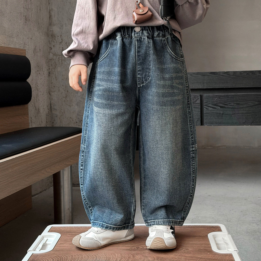 Casual Boys Denim Jeans Wide Leg Pants