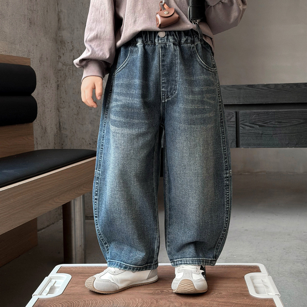 Casual Boys Denim Jeans Wide Leg Pants