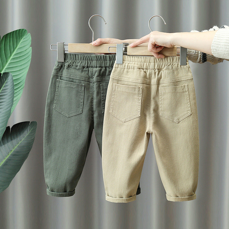 Casual Cargo Pants for Boys Spring Autumn