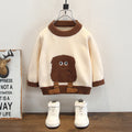 Cartoon Style Toddler Boys Warm Knit Sweater Autumn Winter Pullover