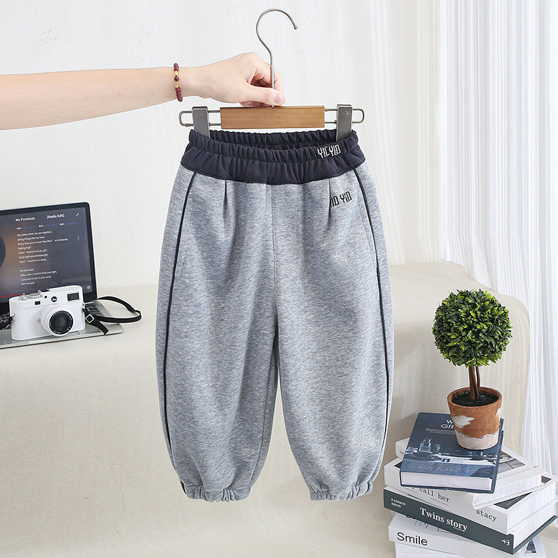 Casual Loose Fit Tapered Ankle Sweatpants for Boys