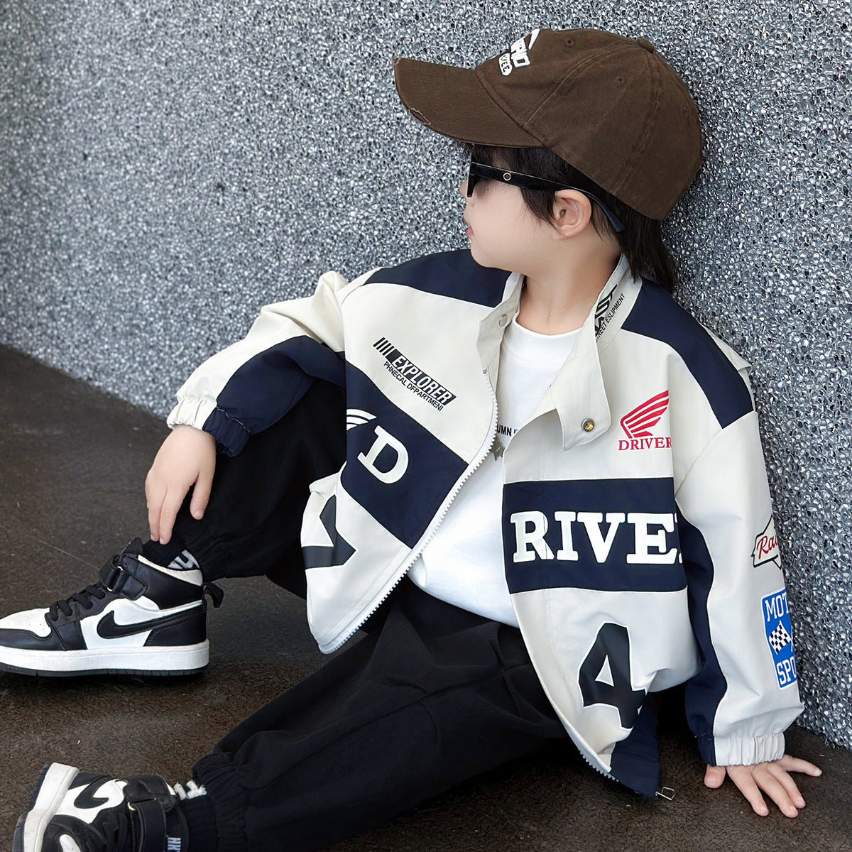 Stylish Windproof Loose Fit Boys Jacket