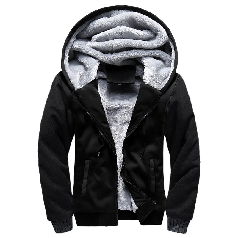 Herrenjacke Camouflage Dicke Winterjacken für Herren Fleece Langarm Mantel Herren Casual Hoodies Streetwear Herrenmäntel