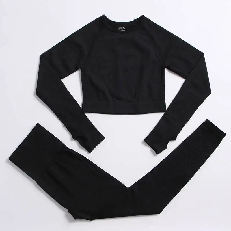 Conjunto de yoga de mujer, top y leggings