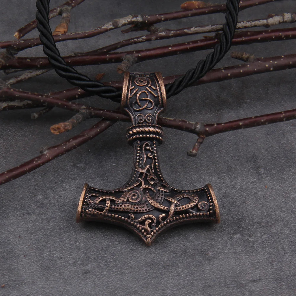 dropshipping 1 pièce collier pendentif marteau de Thor Mjolnir viking scandinave norro collier viking cadeau pour homme