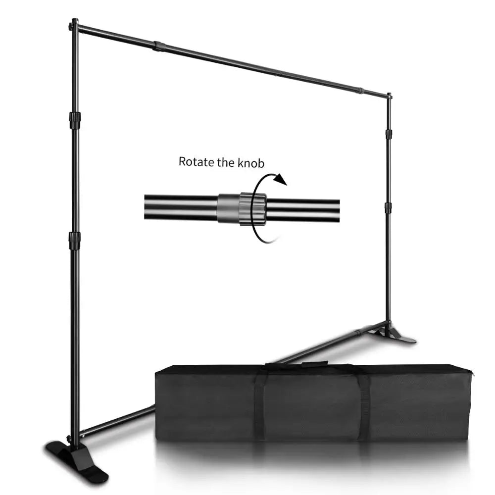 2.4x3M Versatile Heavy Duty Backdrop Stand Photo Frame Photography Wedding Birthday Decoration School Photographic Backdrop Party