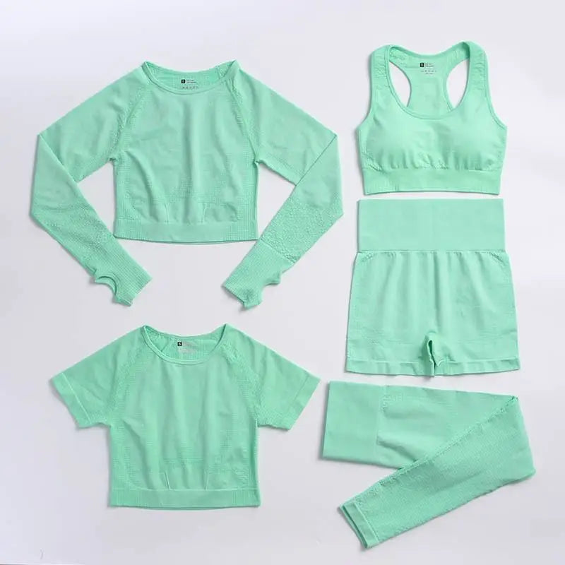 Conjunto de yoga de mujer, top y leggings