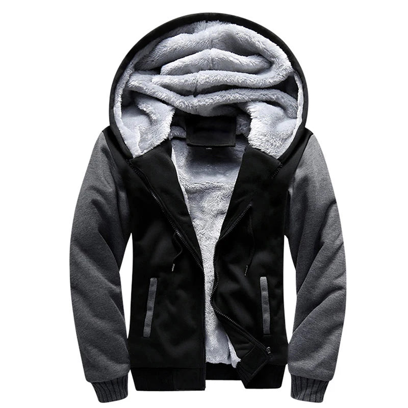 Herrenjacke Camouflage Dicke Winterjacken für Herren Fleece Langarm Mantel Herren Casual Hoodies Streetwear Herrenmäntel