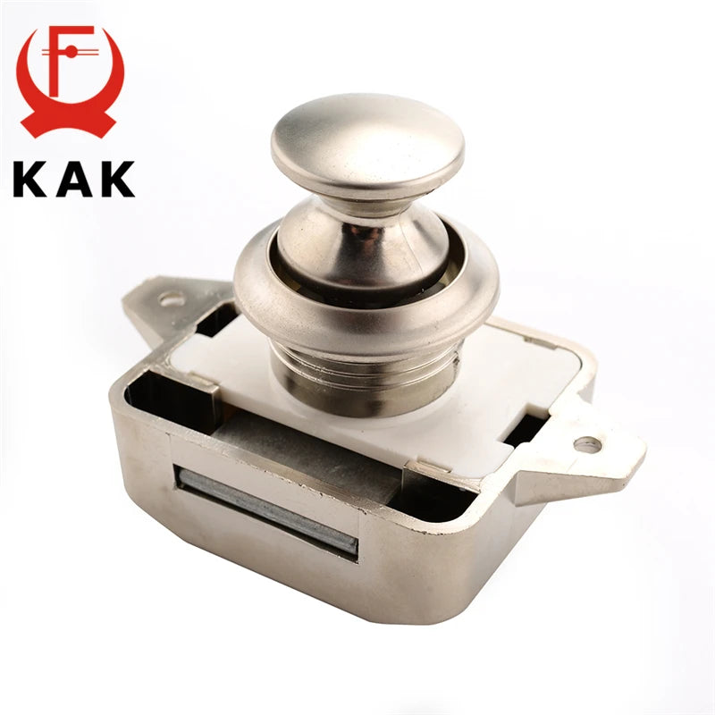 20 Packs KAK Camper Car Lock 20mm Push Lock for RV Yacht Furniture Door Hardware Cabinet Drawer Locks Handles Safety Kids Lock
