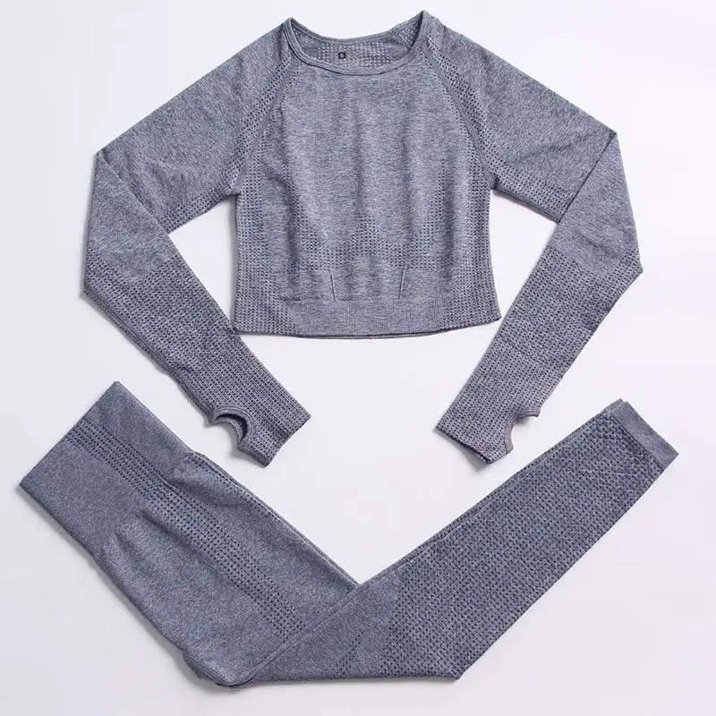 Conjunto de yoga de mujer, top y leggings