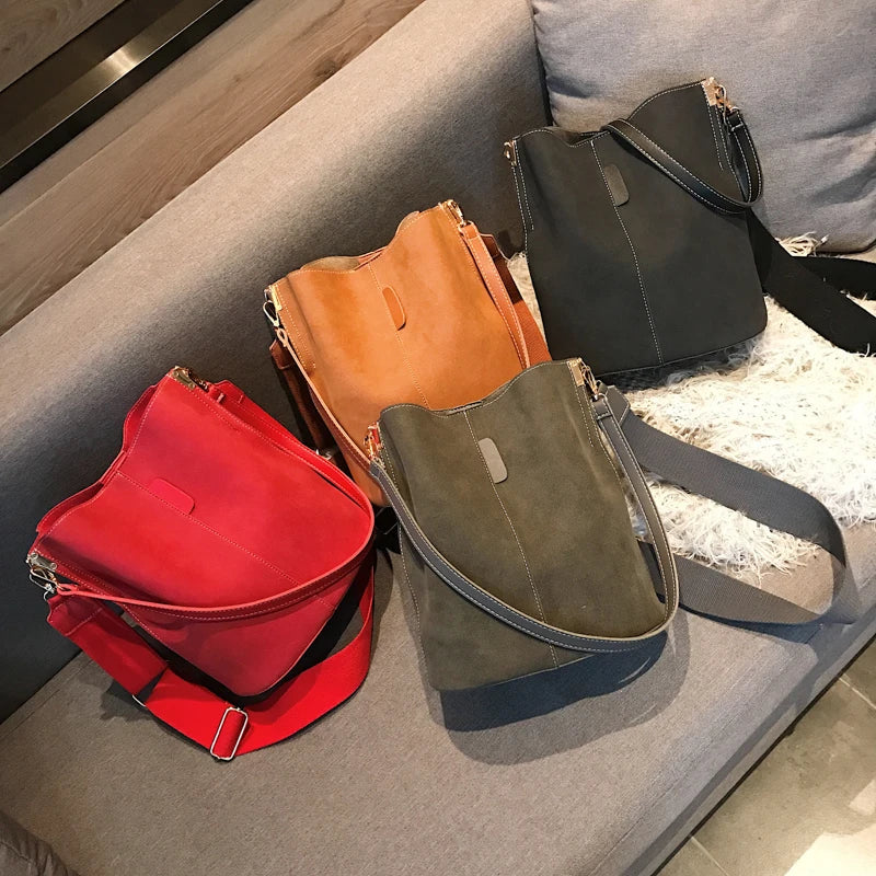 Luxury Designer Handbags Ladies Bucket Bag PU Leather Shoulder Bags Large Capacity Crossbody Bags for Women 2026 New Tote Bag