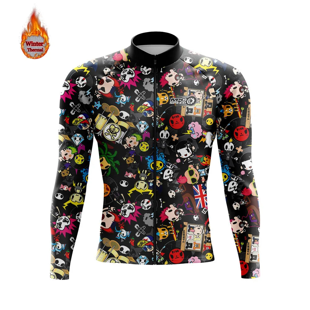 Herren-Radjacke mit langen Ärmeln