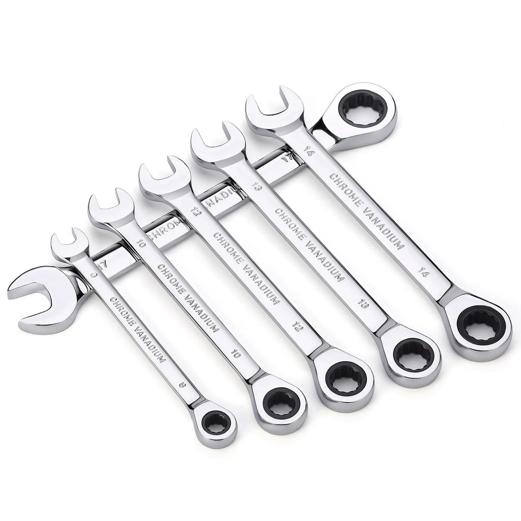 Juego de llaves de trinquete con mango, engranaje de 72 dientes, casquillo de torque, juego de llaves combinadas métricas de trinquete, herramientas para reparación de automóviles