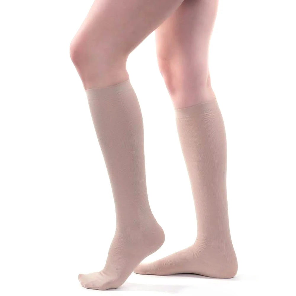 Kompressionsstrümpfe 30–40 mmHg für Damen und Herren, fester, abgestufter Halt bei Krampfadern, Ödemen und Schwellungen, während der Schwangerschaft und zur Erholung
