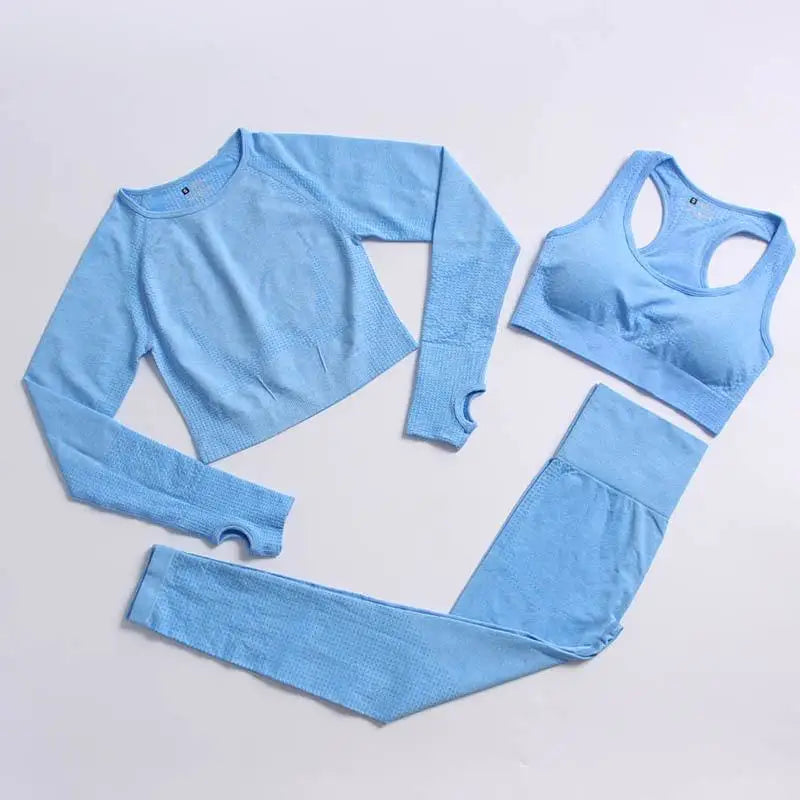 Conjunto de yoga de mujer, top y leggings