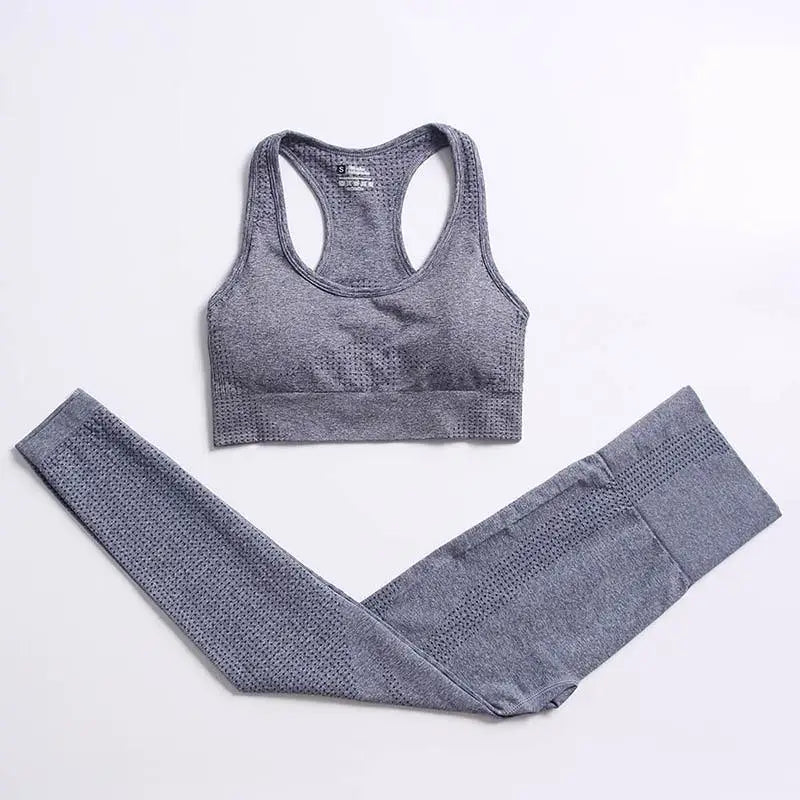 Conjunto de yoga de mujer, top y leggings