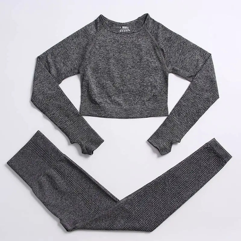 Conjunto de yoga de mujer, top y leggings