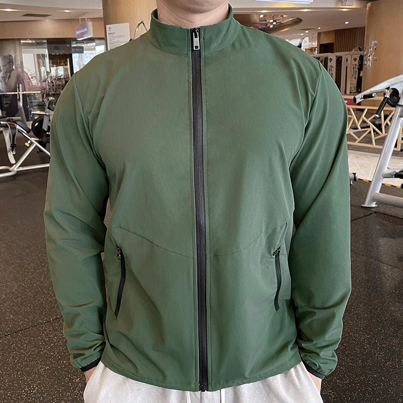 Giacca sportiva uomo con collo alto