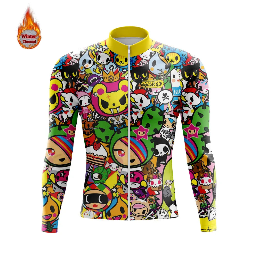 Herren-Radjacke mit langen Ärmeln