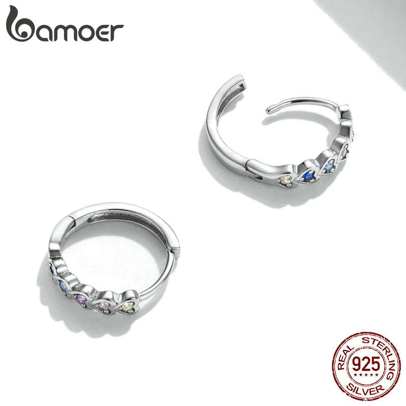 Heart-motif stud earrings