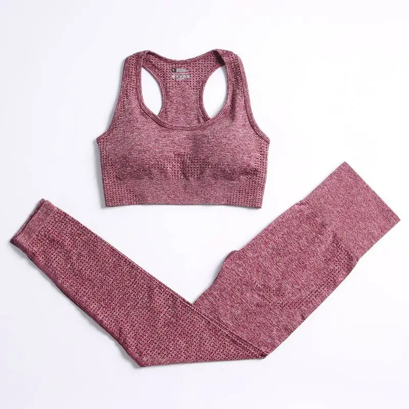Conjunto de yoga de mujer, top y leggings