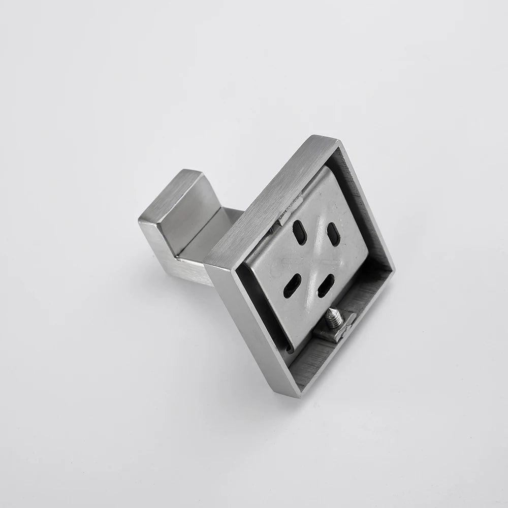Set de accesorios de baño herrajes decoración soporte para papel higiénico colgador gancho toallero barra oro cepillado estante de pared de acero inoxidable