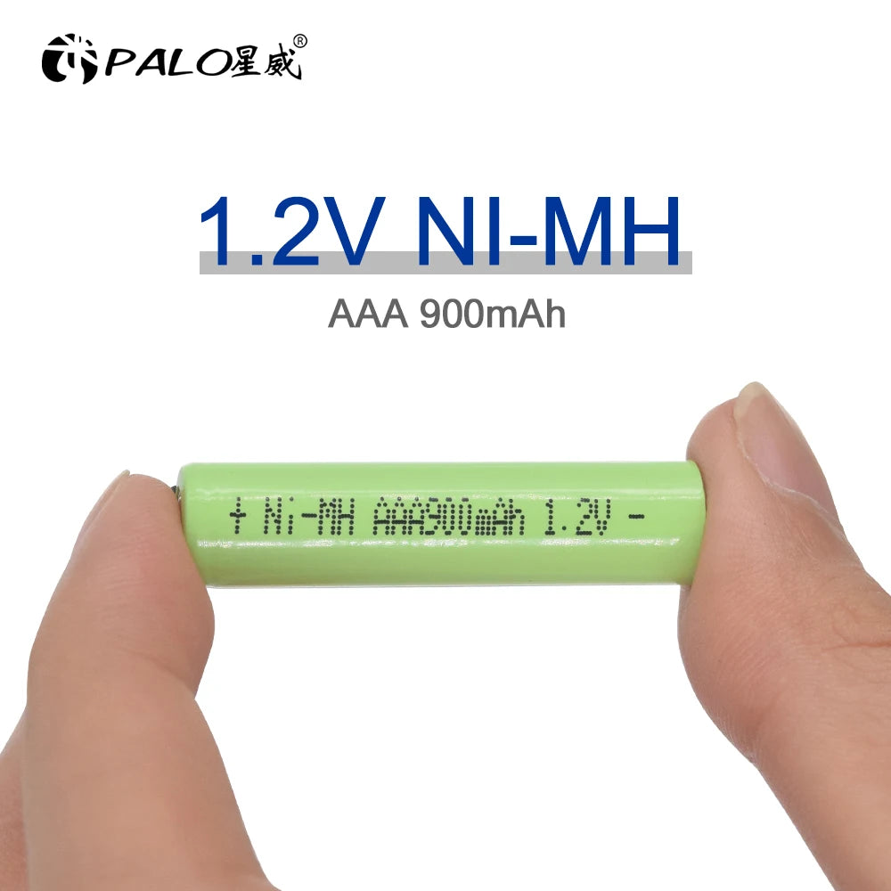 100% Original AAA Rechargeable Battery 1.2V 900mah Ni-MH AAA Batteries for Remote Control Electronic toys LED light Shaver Radio