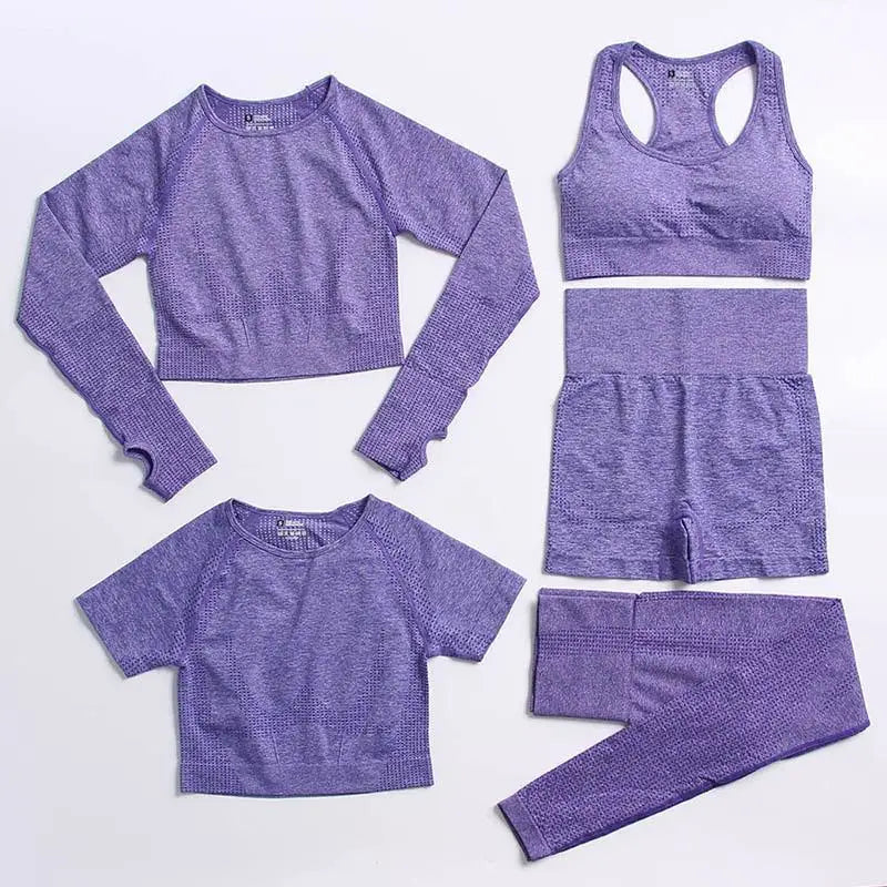 Conjunto de yoga de mujer, top y leggings