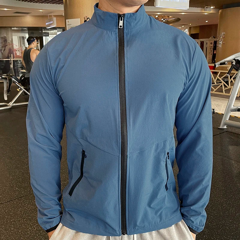 Giacca sportiva uomo con collo alto