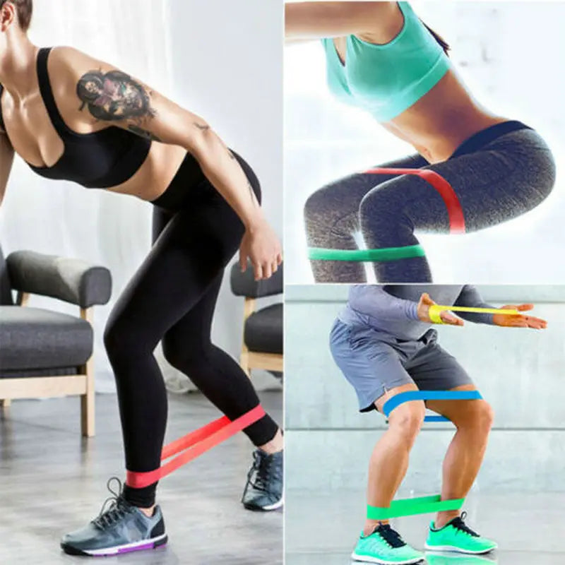 Natural Latex Mini Loop Resistance Bands for Yoga and Fitness